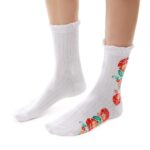 Skarpety damskie folkowe wzór łowicki