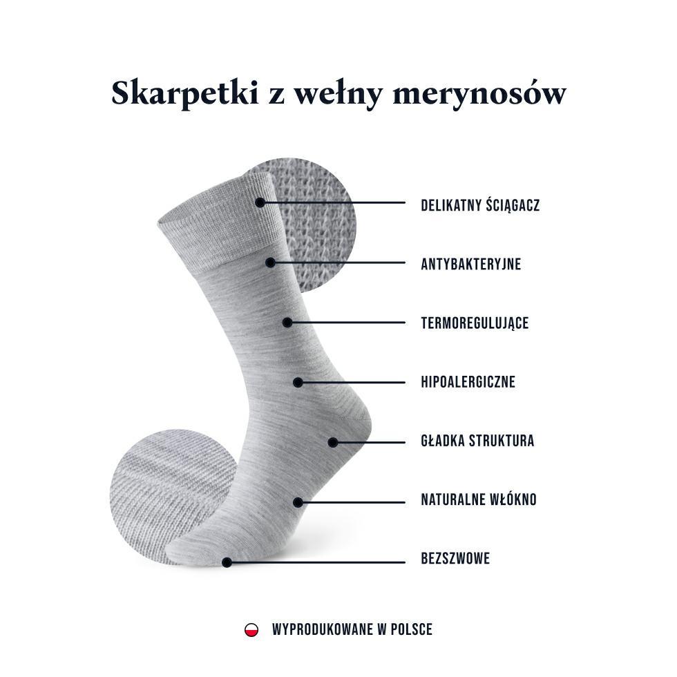 Skarpetki z wełny merynosów 41-46 - obrazek 2